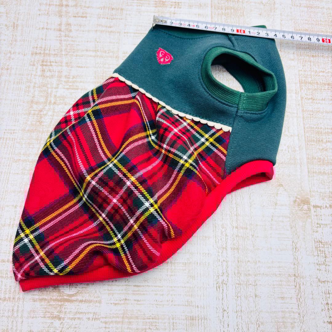 【オーダーページ】犬服　クリスマスカラーのバルーンワンピース