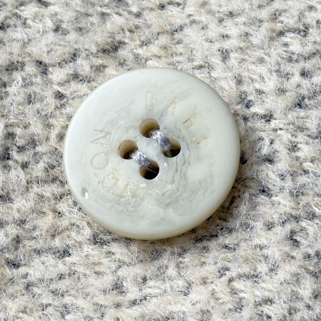 ダックス ウール ハーフコート ダブル ミンク襟 モヘア混 11 未使用級