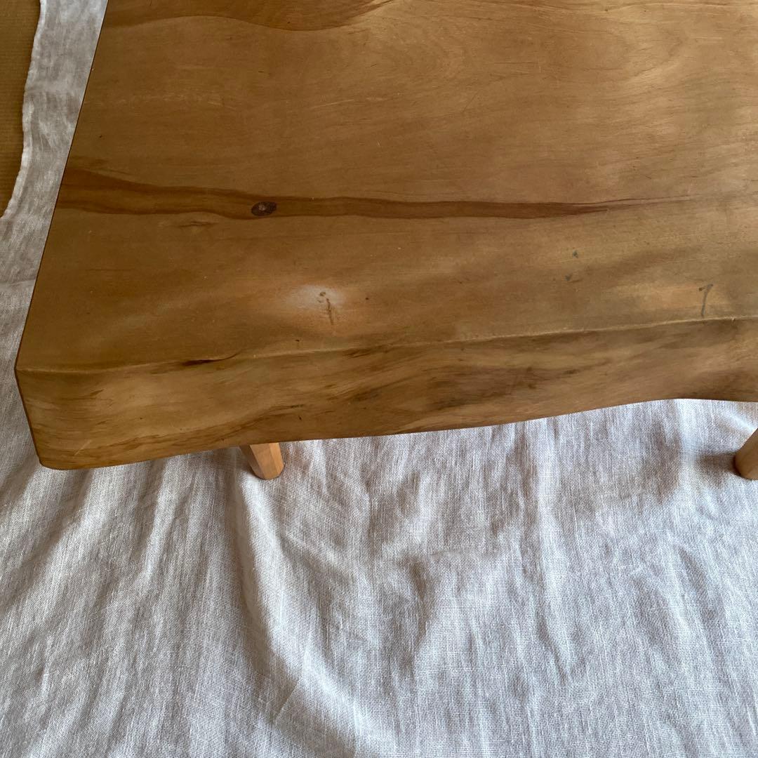 リビングテーブル　一枚板　ミズメザクラ