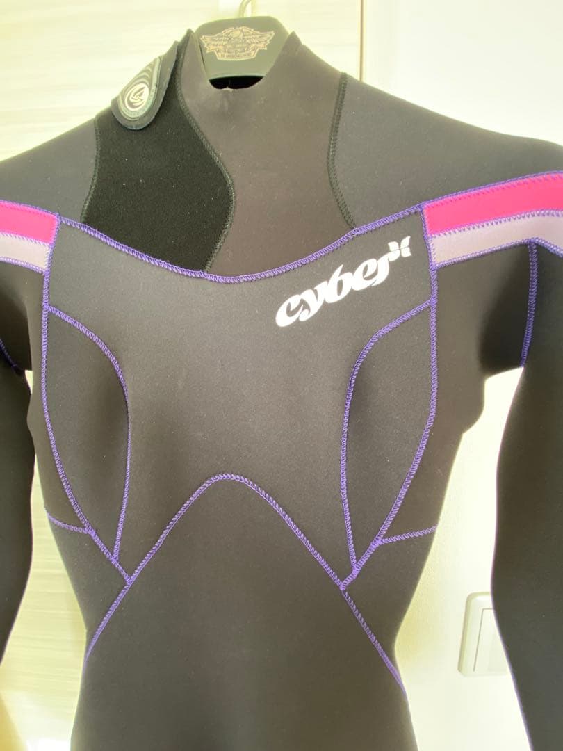 cyber フルスーツ 黒 紫 ピンク レディース フルオーダー 3mm
