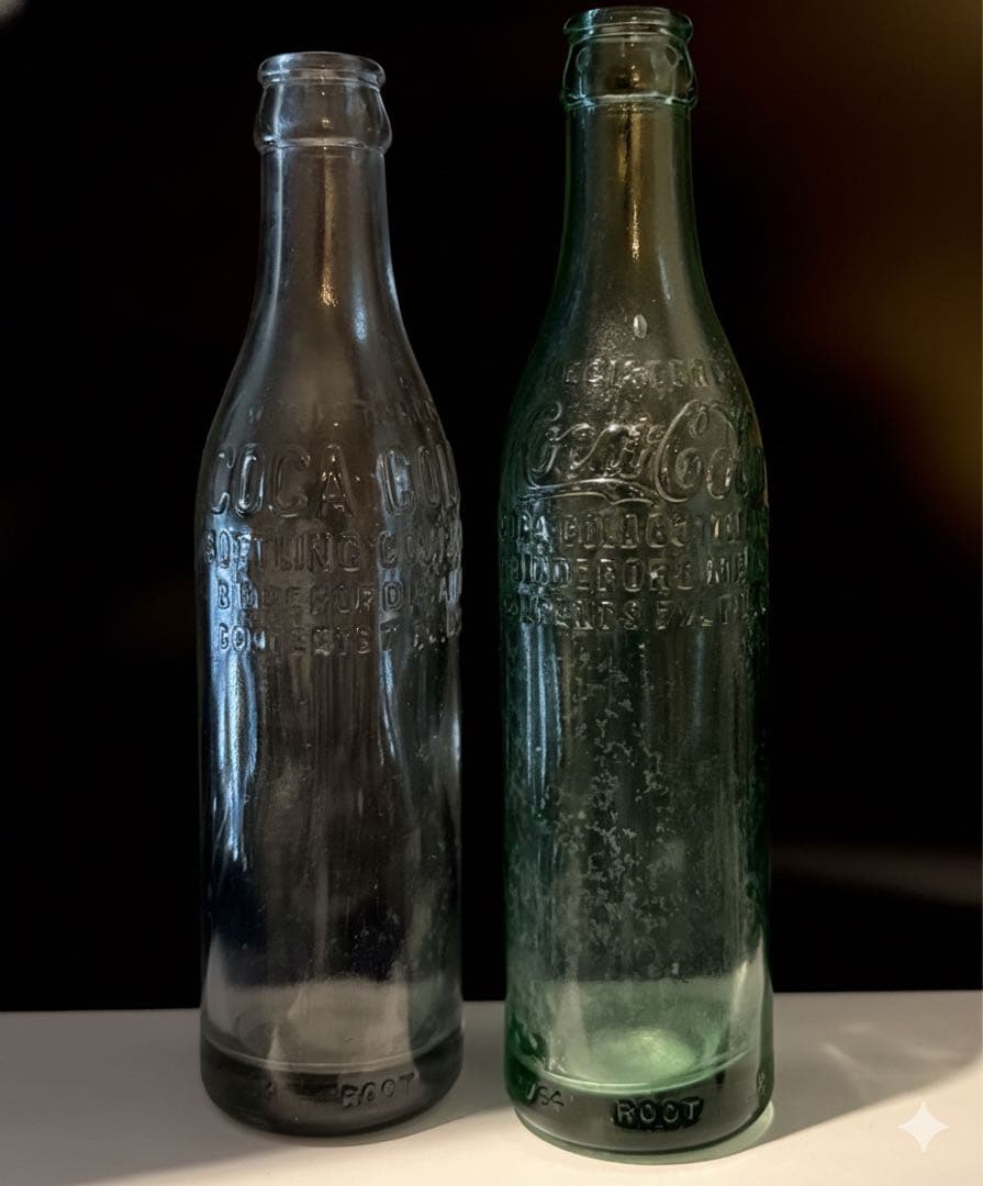 C9 秘蔵品　コカコーラ ボトル \"Beddeford MAINE\" 瓶