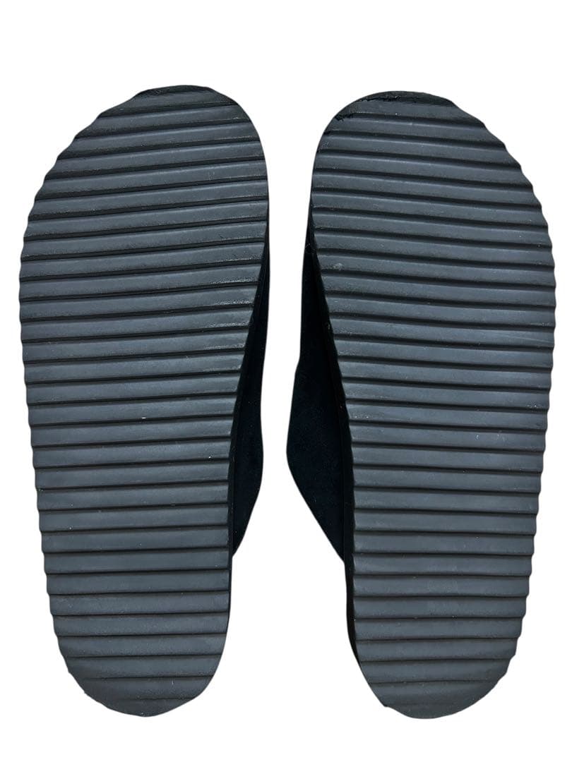 ユナイテッドアローズ 3ライン スエード ミュール サンダル 美品