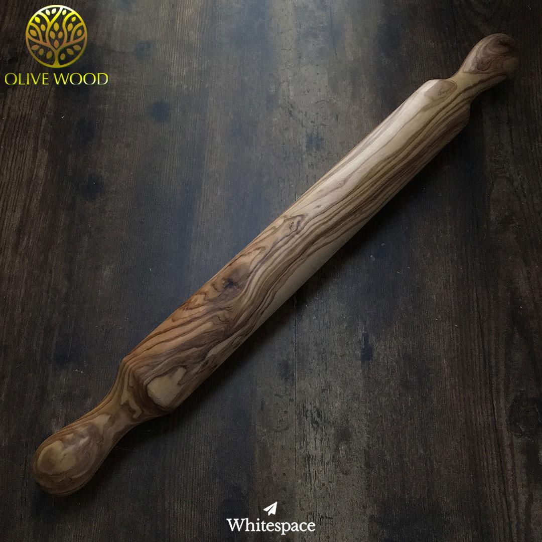 大自然を道具として使う。オリーブウッドで作られためん棒/ローリングピン425新品