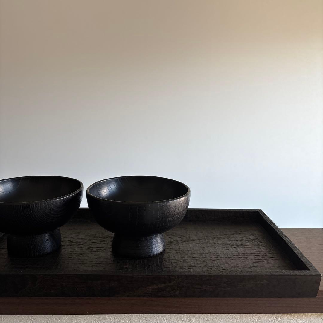 木工作家 豊田豪史さん◻️黒漆汁椀 2点◻️新品未使用