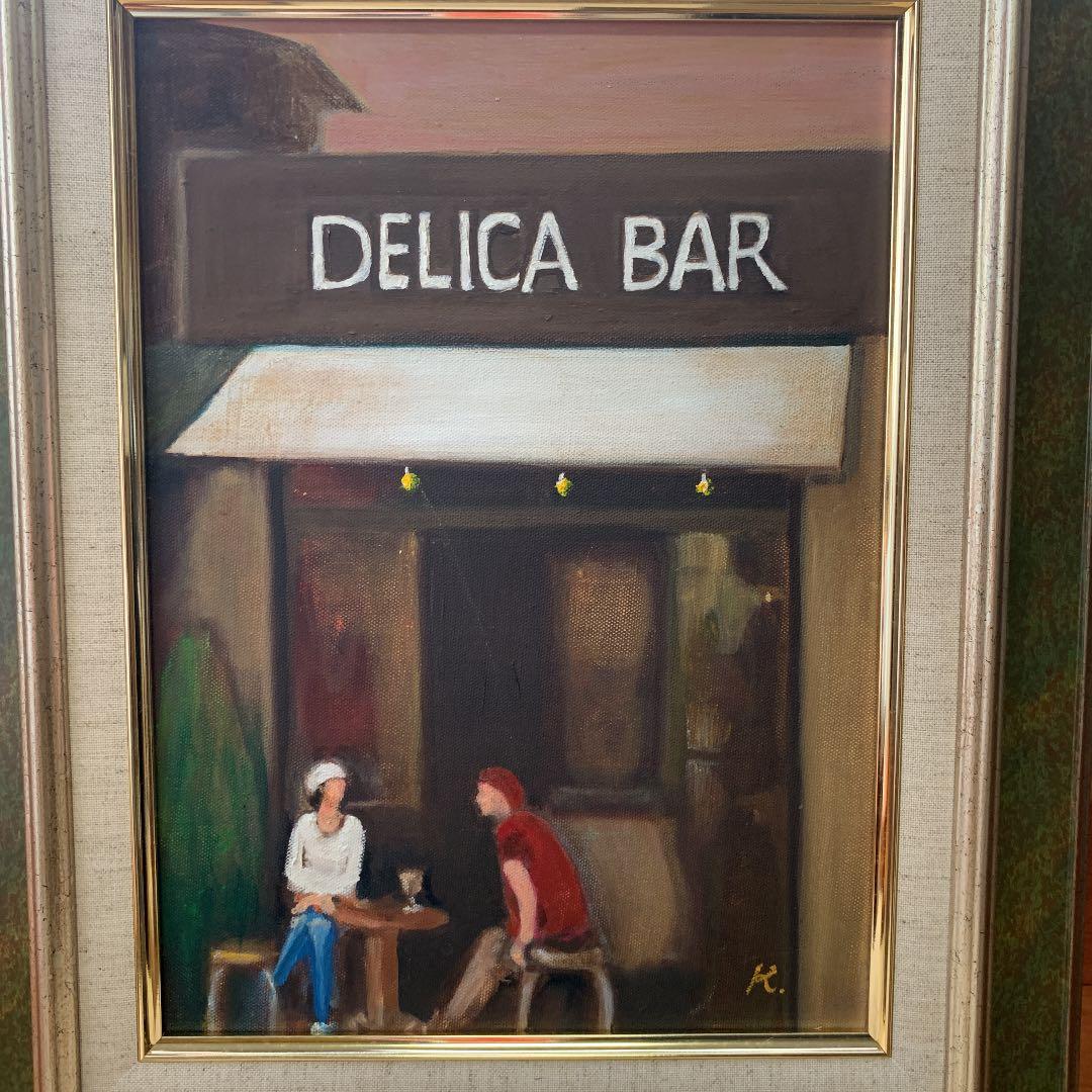 油彩　F4号　語らい