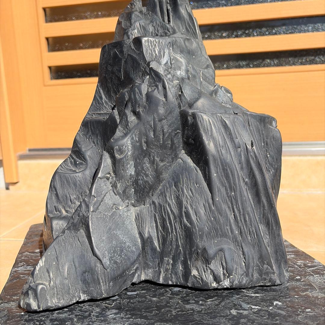 那智黒石　山型　水石 特大　盆栽