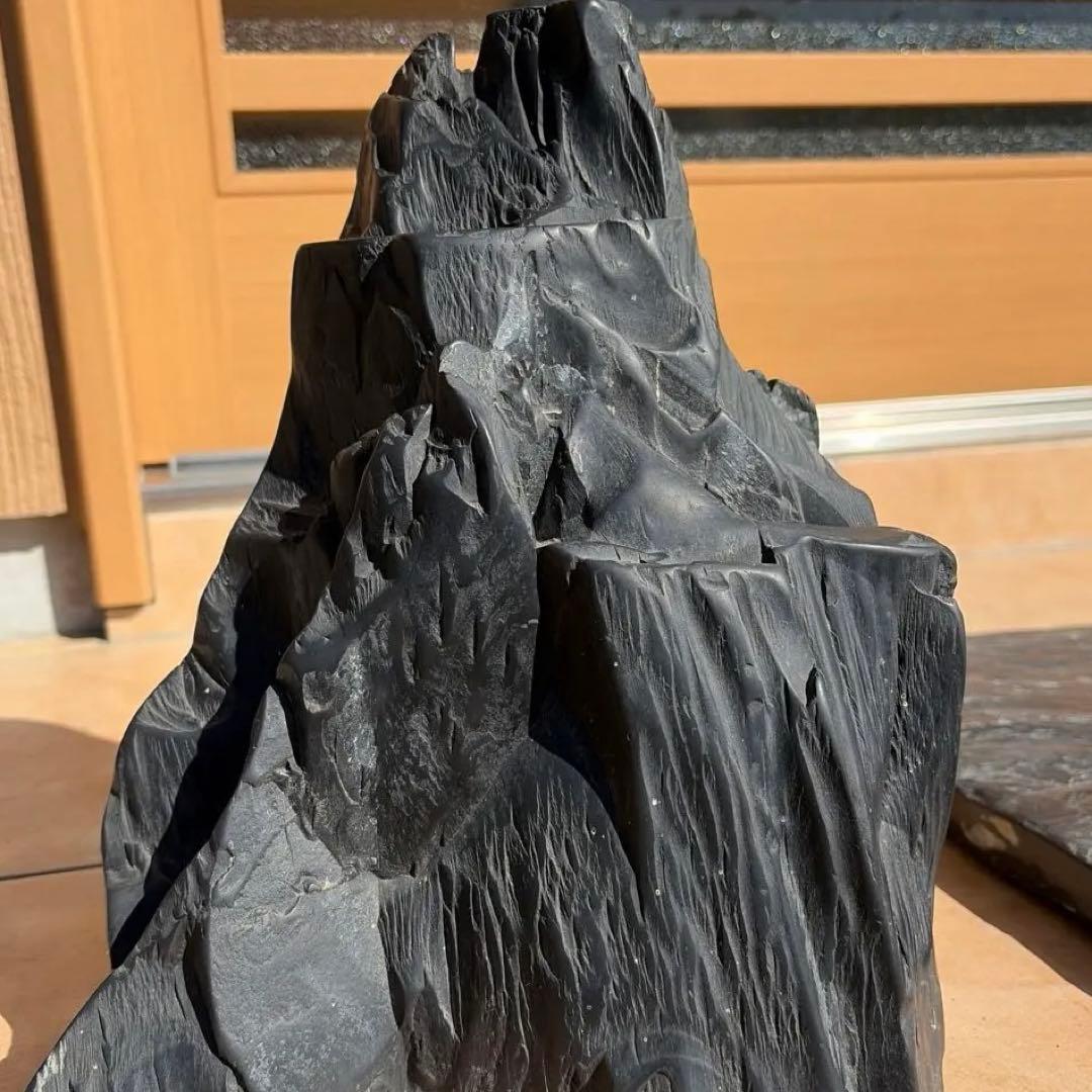 那智黒石　山型　水石 特大　盆栽
