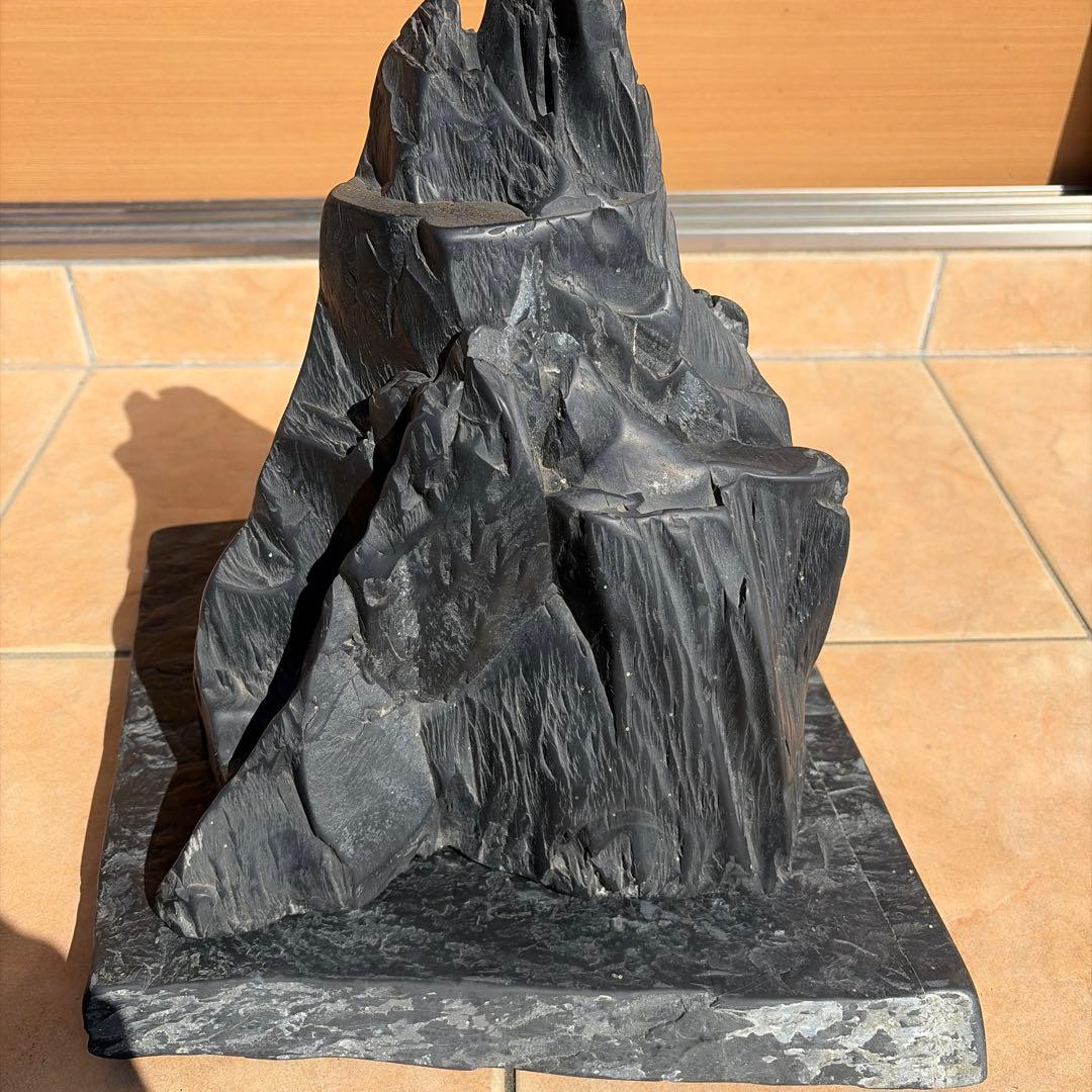 那智黒石　山型　水石 特大　盆栽
