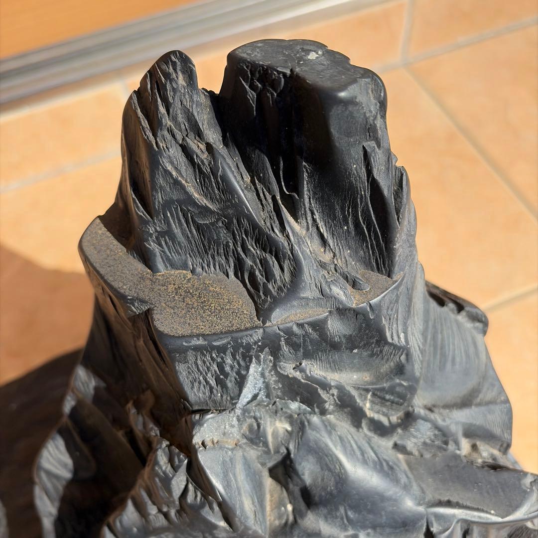 那智黒石　山型　水石 特大　盆栽