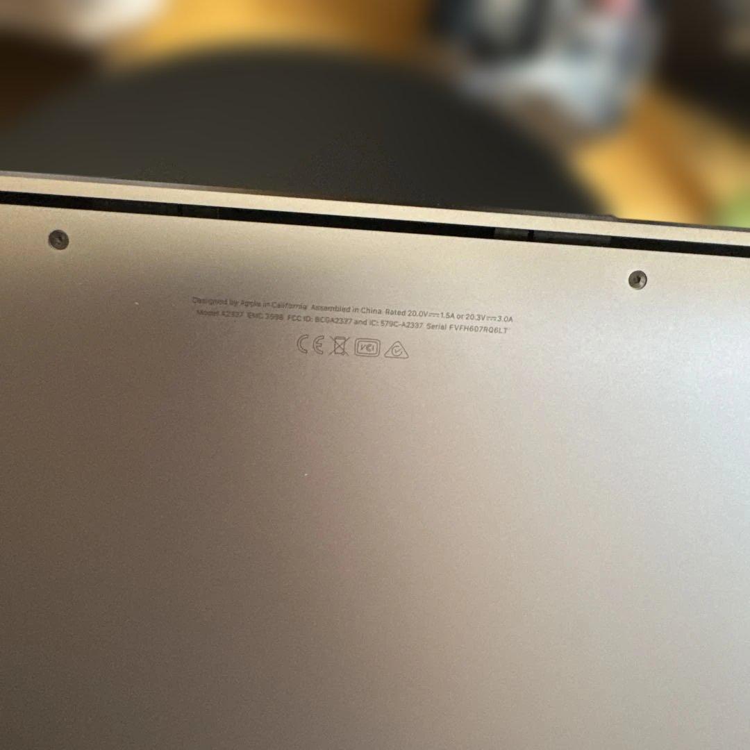 Apple MacBook Air M1 16GB 512SSD　スペースグレイ