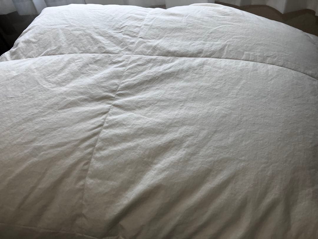 羽毛布団 シングル ハンガリー産 マザーグースダウン 93％ 無地キナリ 日本製