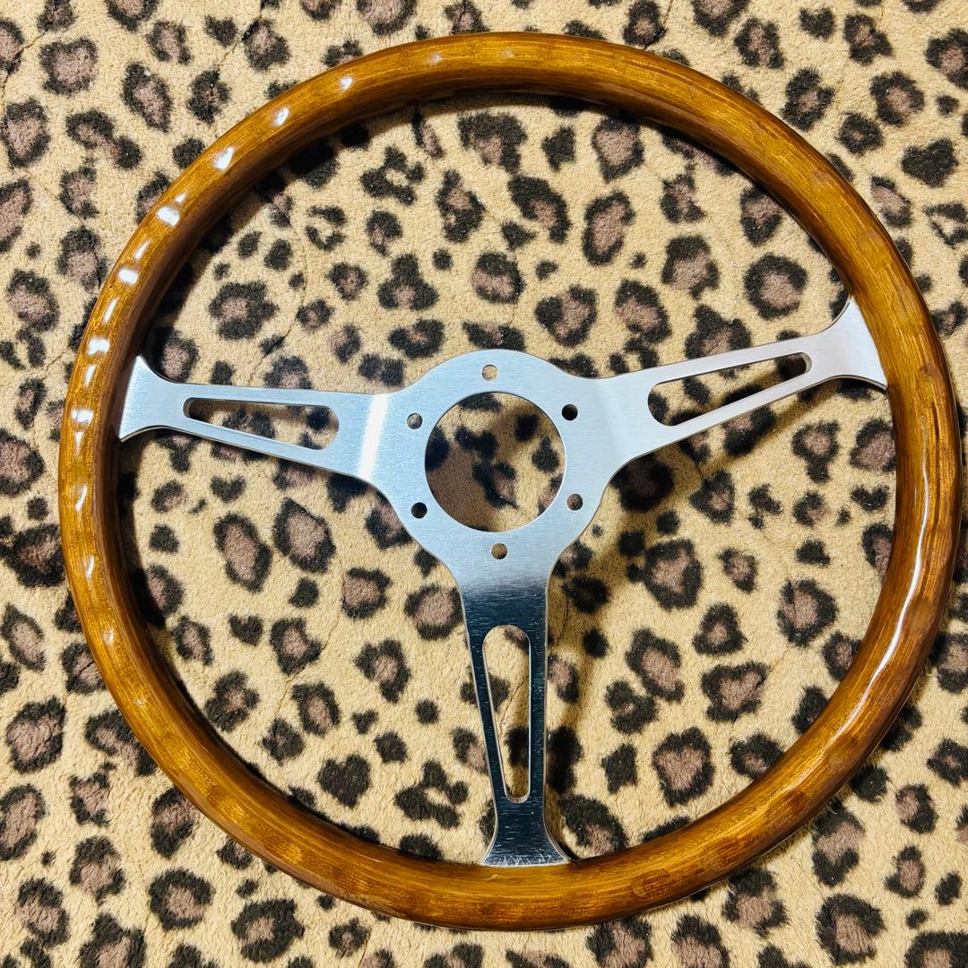 ウッドステアリング ウッドハンドル　車　ハンドル　ホーンボタン　カー用品