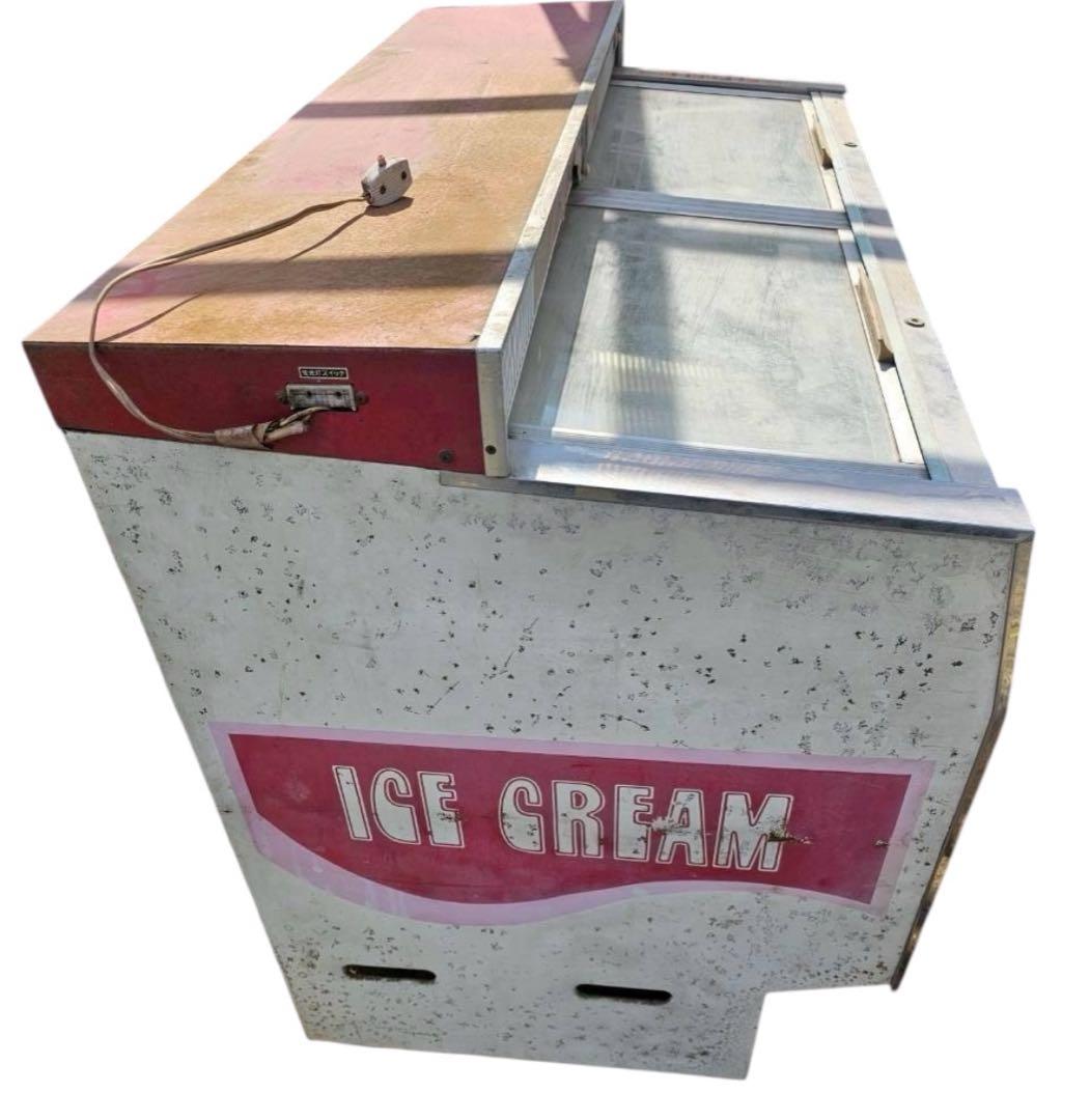 激冷え動作品 赤城乳業 アイス販売用 冷凍ショーケース レトロ ma139Og