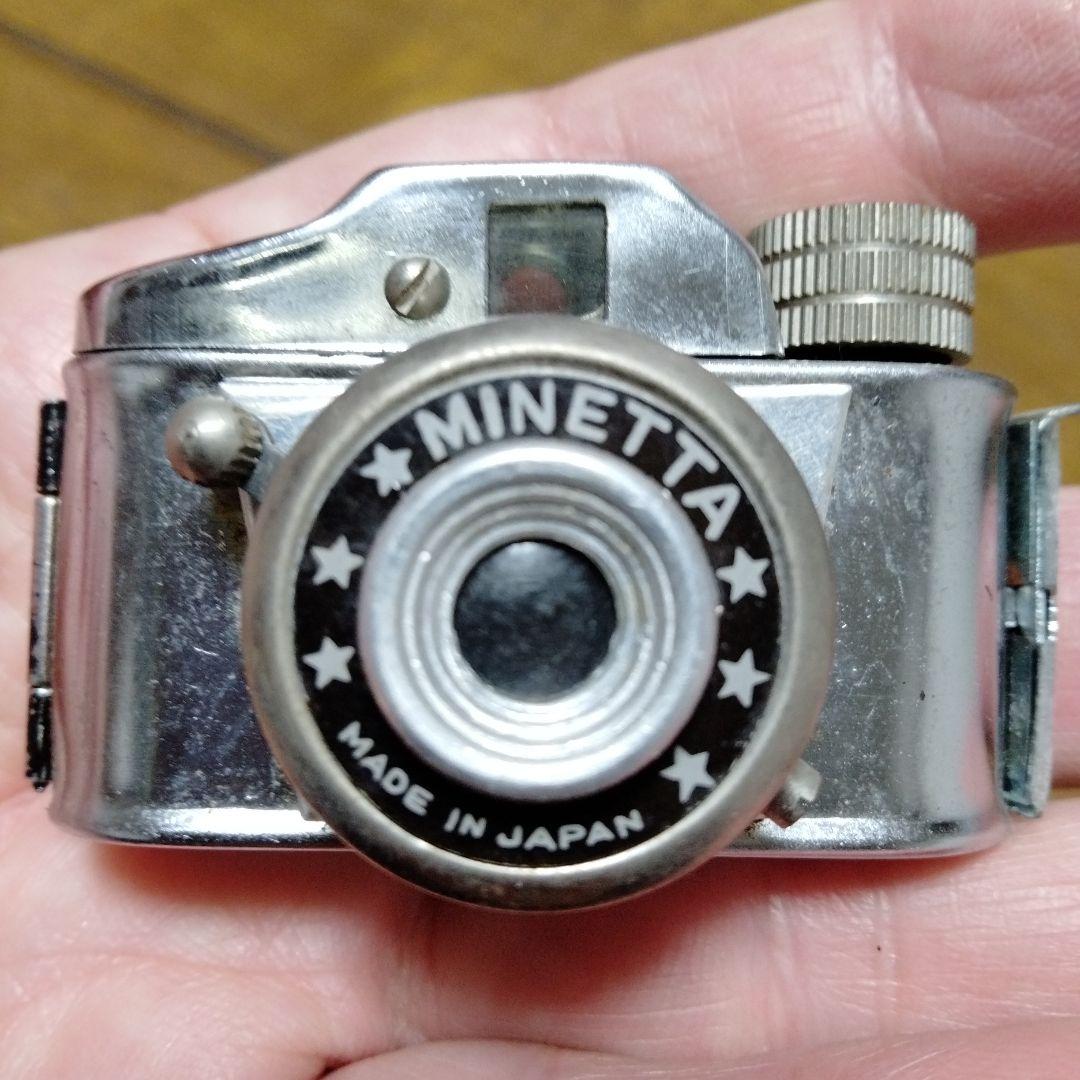 豆カメラ　アンティーク　Mycro II カメラ と　MINETTA豆カメラ