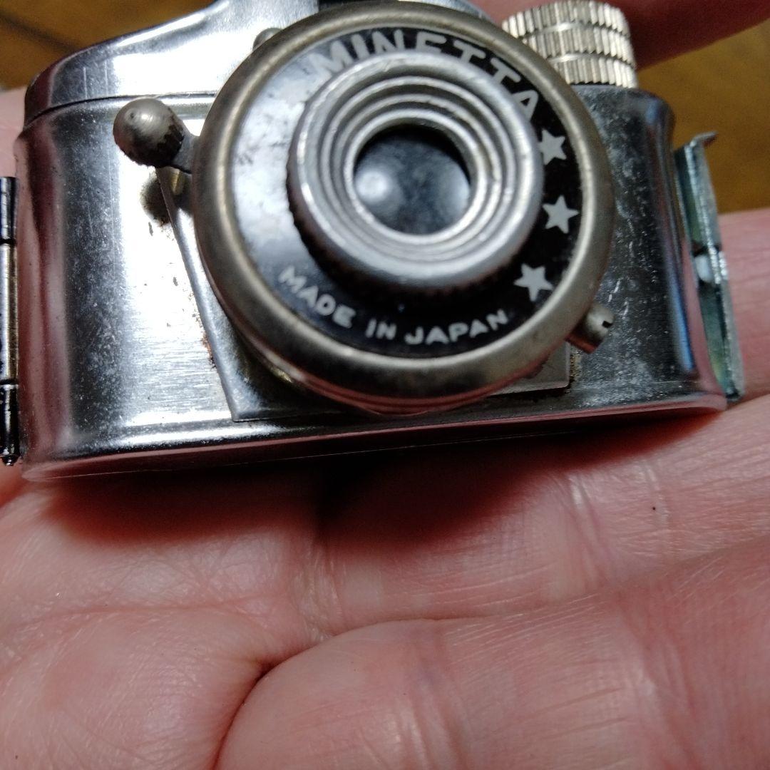 豆カメラ　アンティーク　Mycro II カメラ と　MINETTA豆カメラ