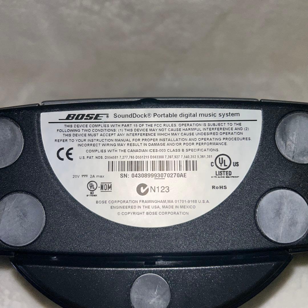 【動作確認済】BOSE SoundDock N123 ボーズ サウンドドッグ