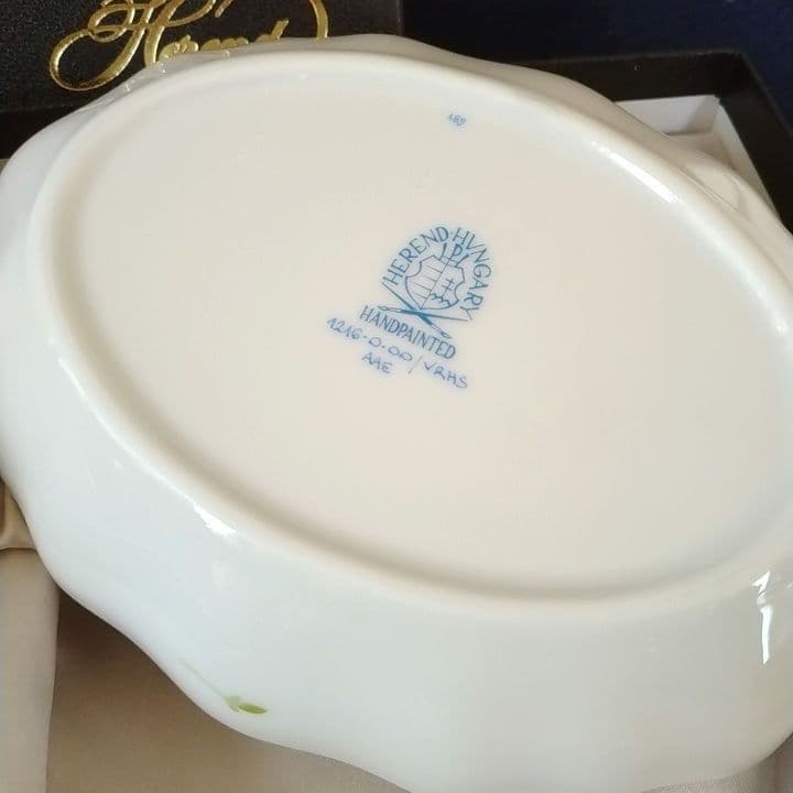 新品未使用　ヘレンド　ウィーンの薔薇　スイートディッシュ　ペアセット