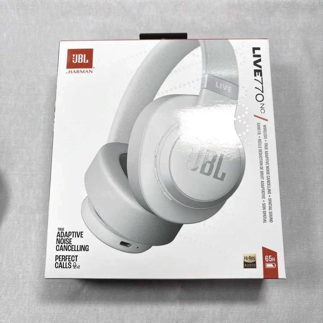 g*n様 【最終値下げ】JBL LIVE 770 NC ホワイト ワイヤレスヘッ