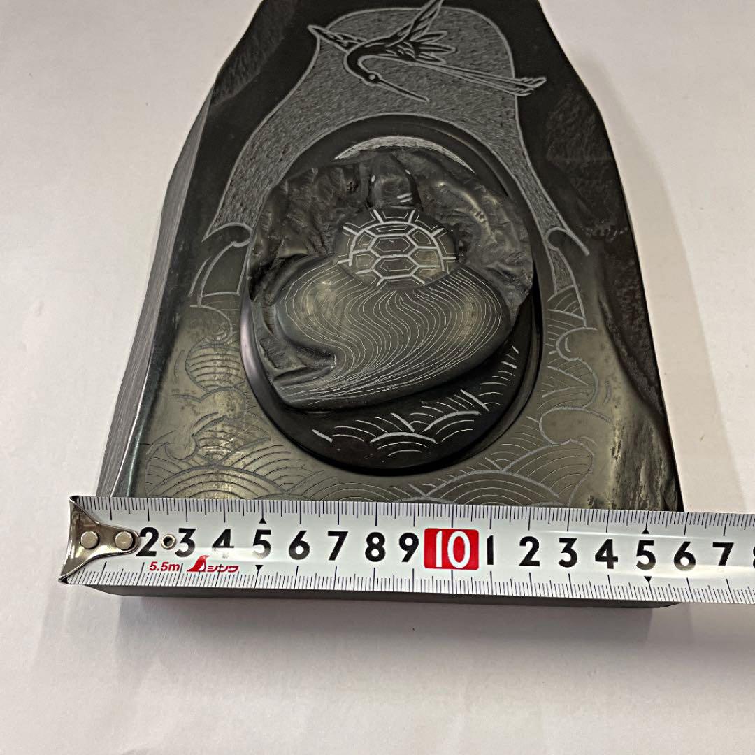 お値下げ中＊すずり、日本製、未使用、天然石、那智黒石、昭和、希少