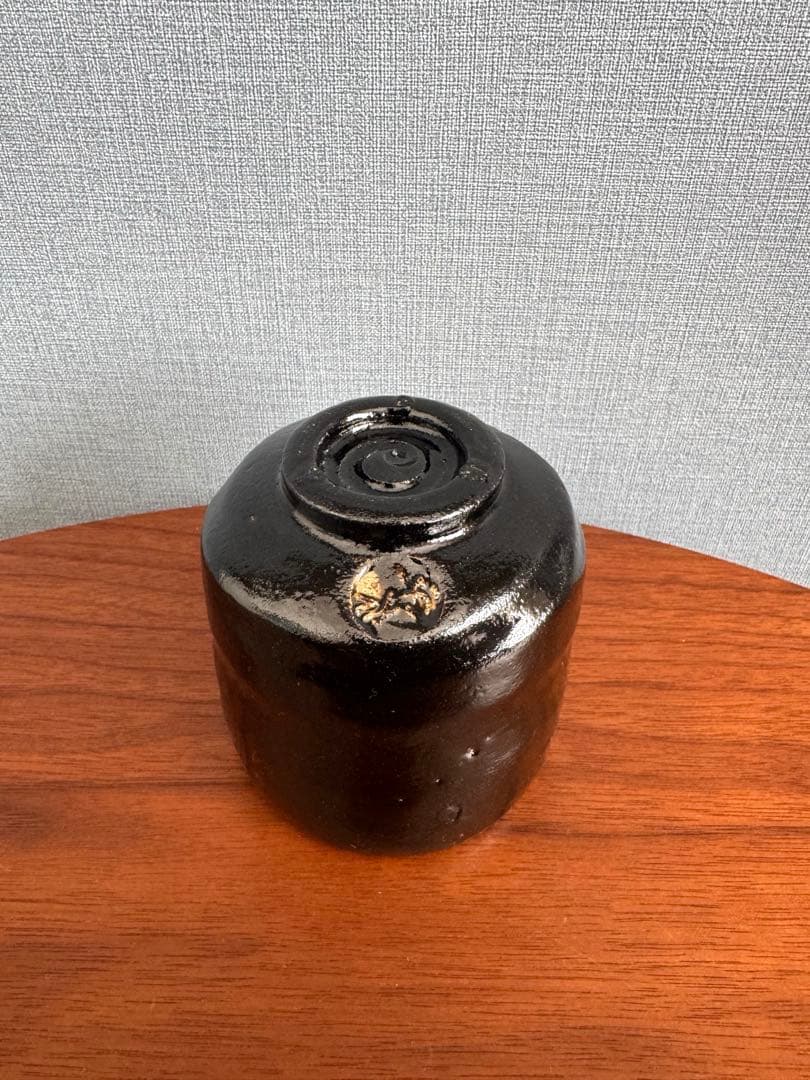 京焼　松楽茶碗　黒楽茶碗　骨董　B5