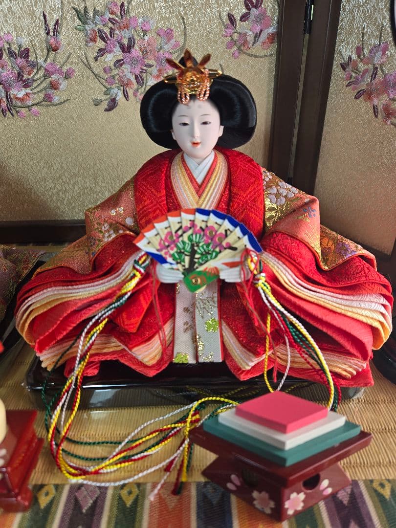 【一点限り】雛人形 収納飾り　3段 　D36