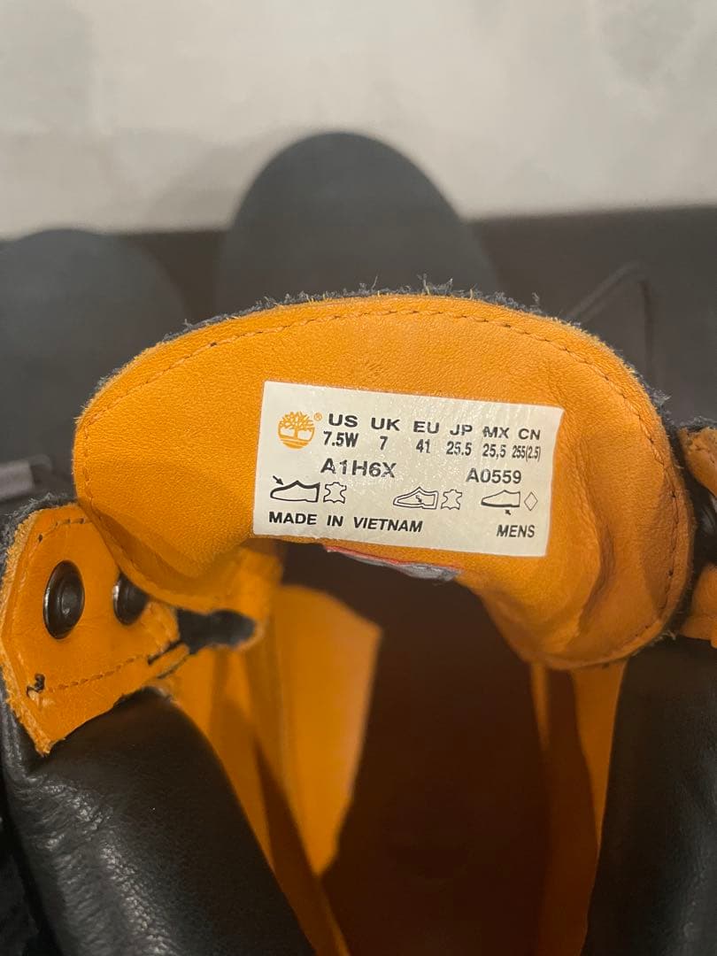 ティンバーランドTimberland ウォータープルーフ 25.5cm ブラック