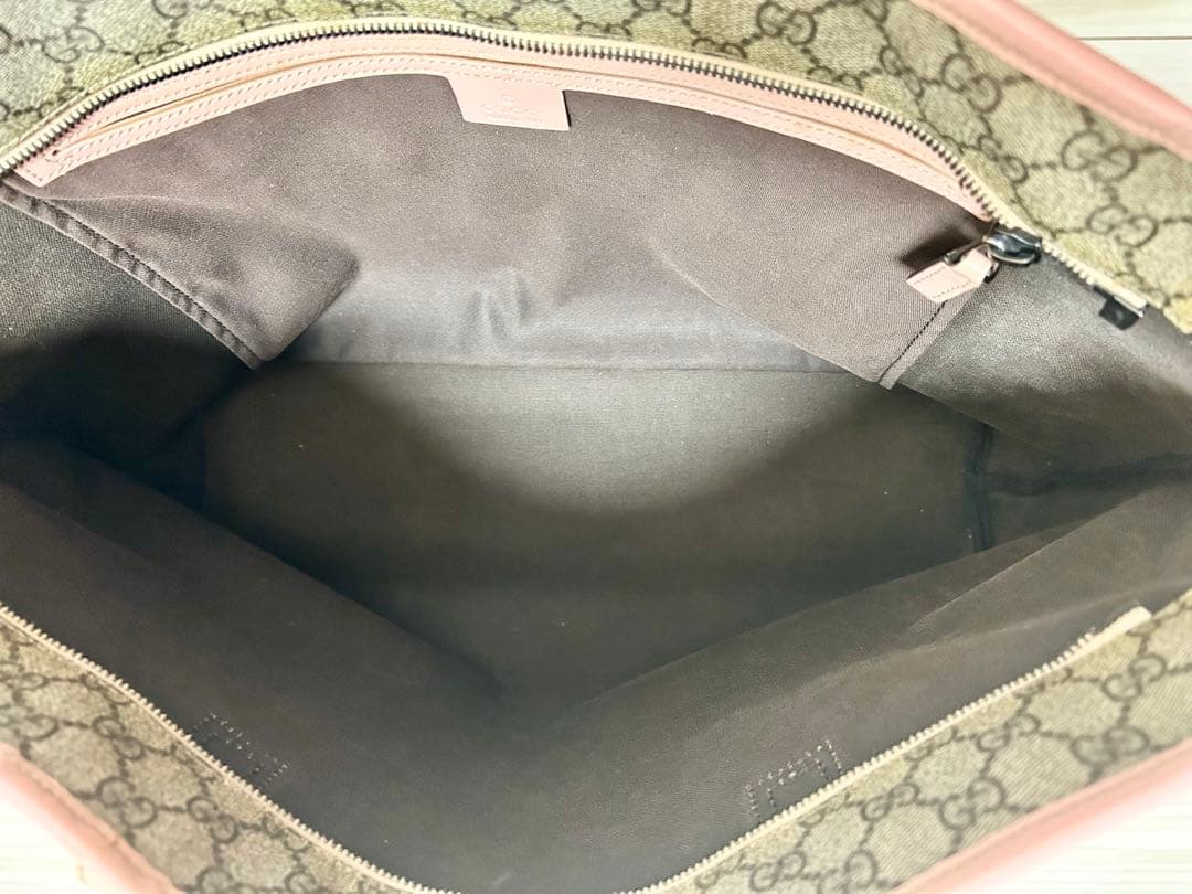正規品・廃盤 GUCCIグッチトートバッグ GGスプリーム ピンク 肩掛け