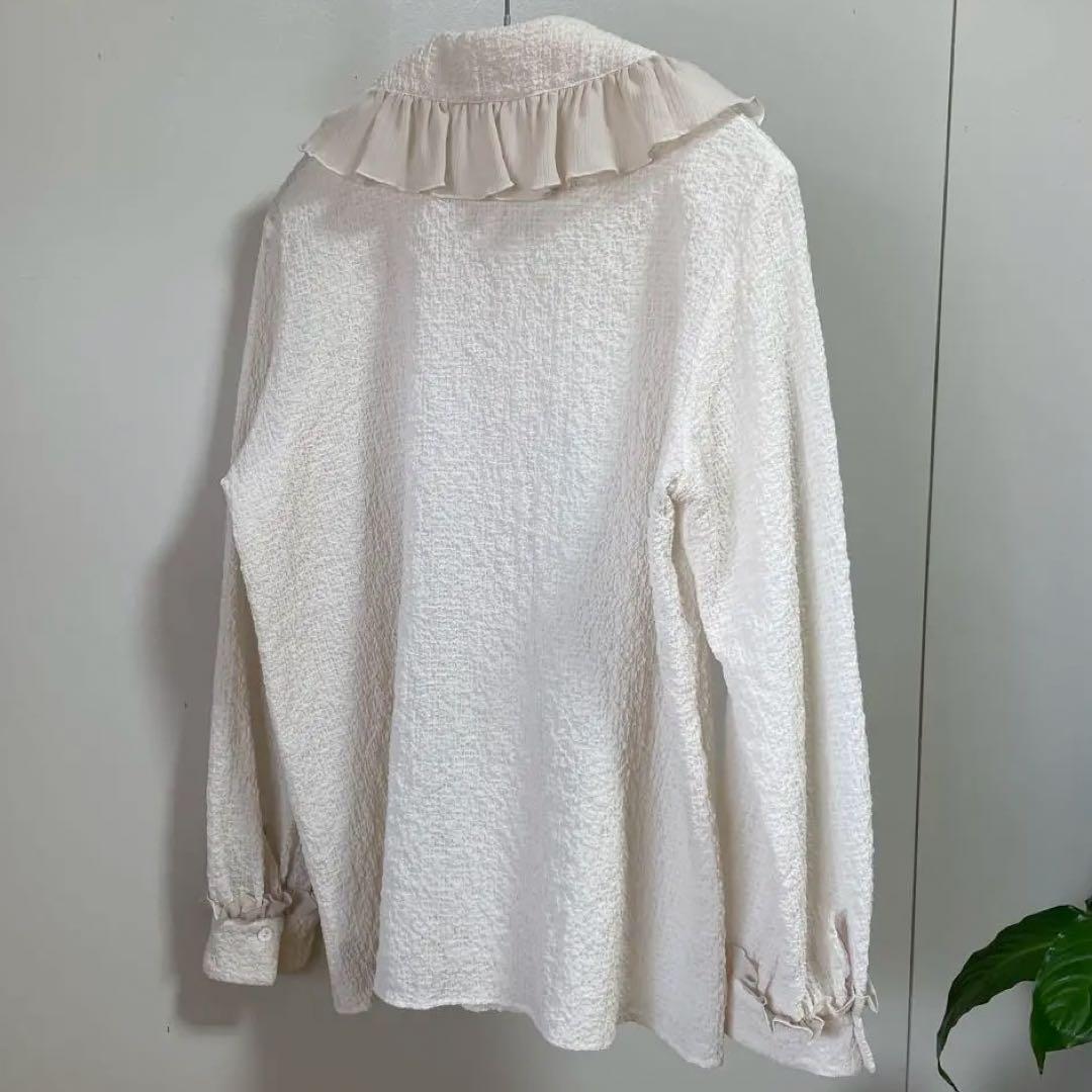 美品 23AW◆イエナ ボリュームカラーブラウス 長袖 ベージュ