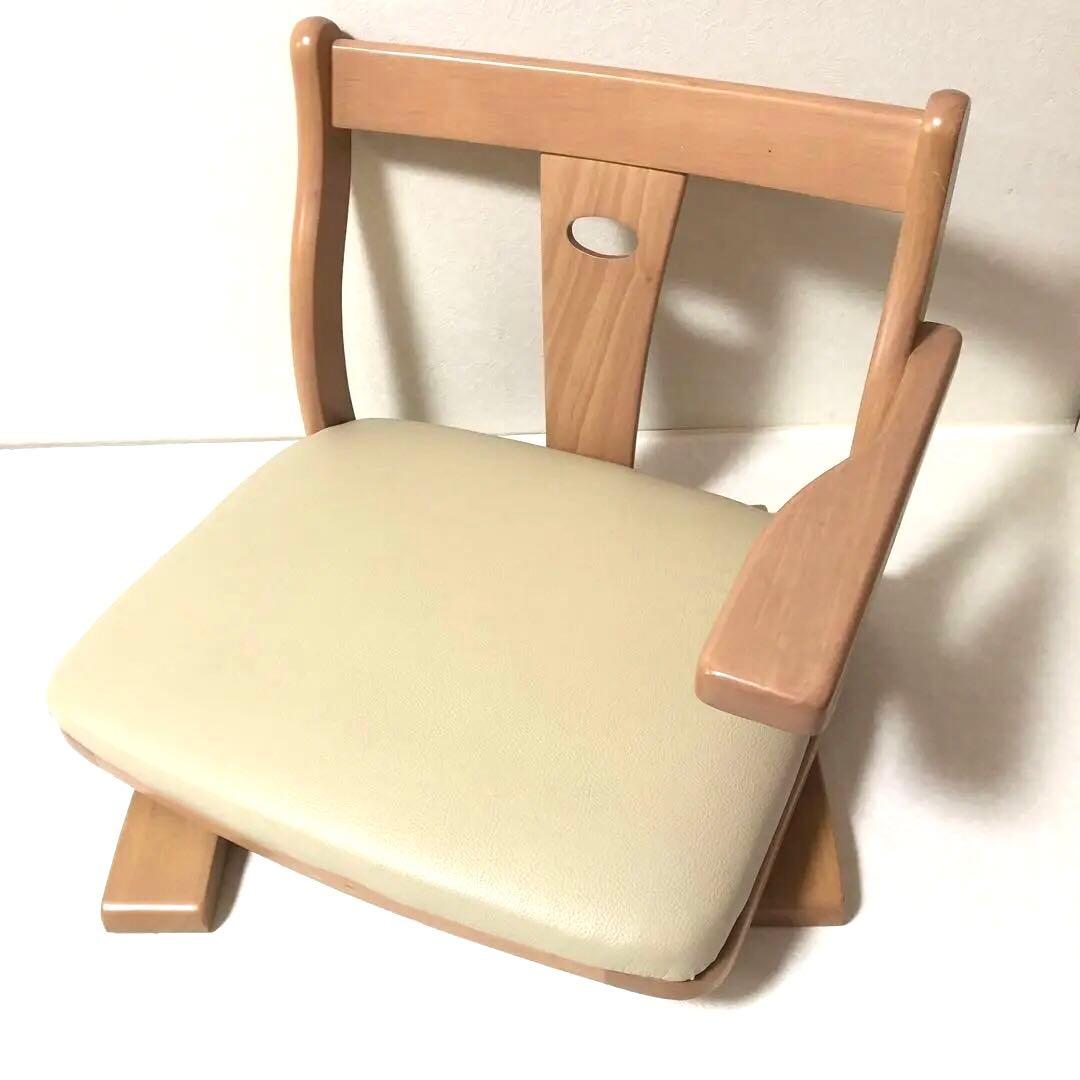木製の左肘付き回転座椅子