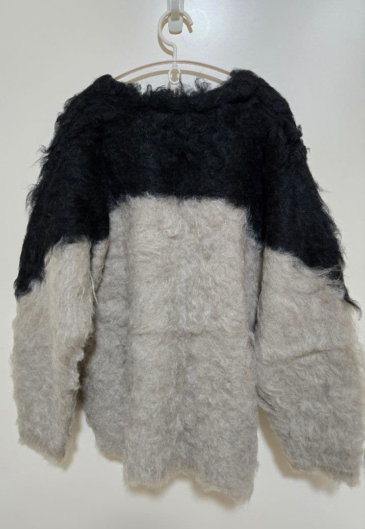 o*7様 最安値 CLANE BI COLOR SHAGGY KNIT CARD