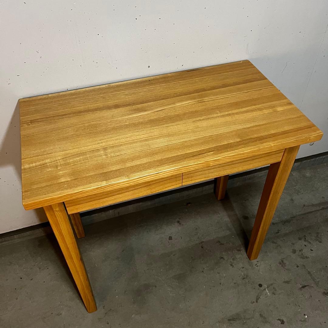 美品・廃盤希少★無印 タモ材パーソナルデスク