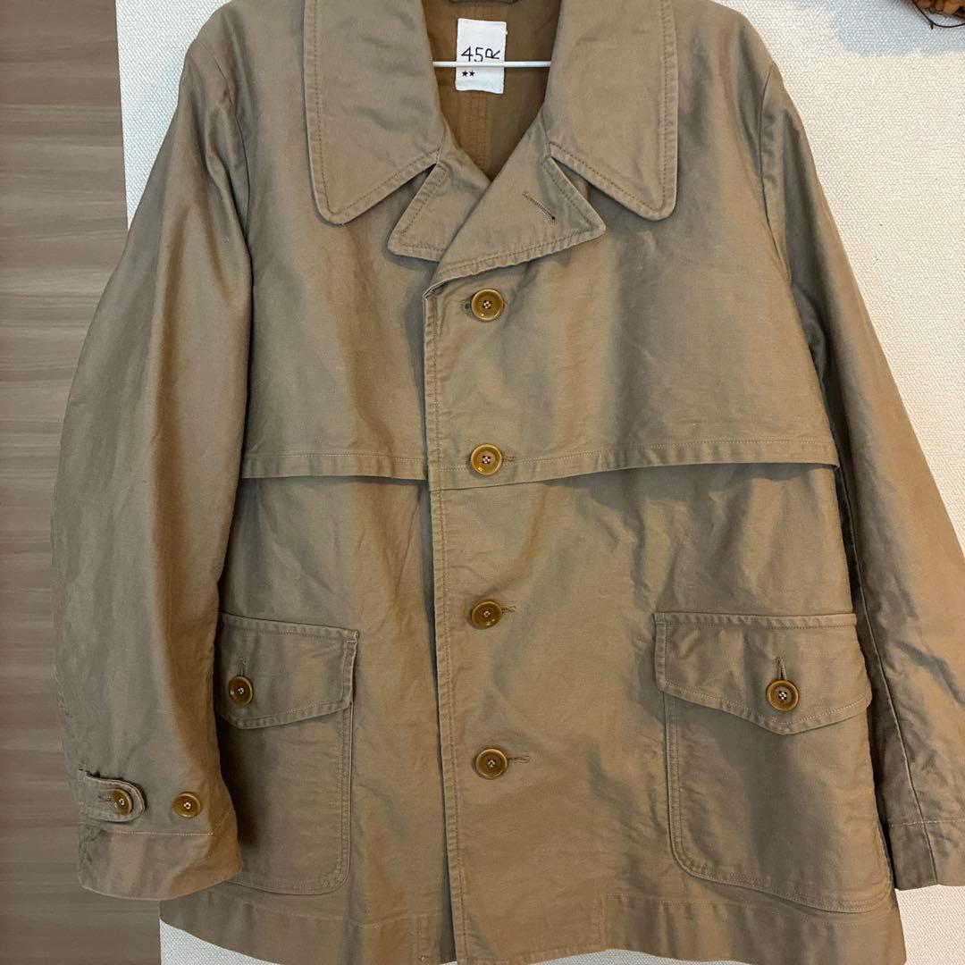 45R おこめサテン908シングルPコート2ベージュ