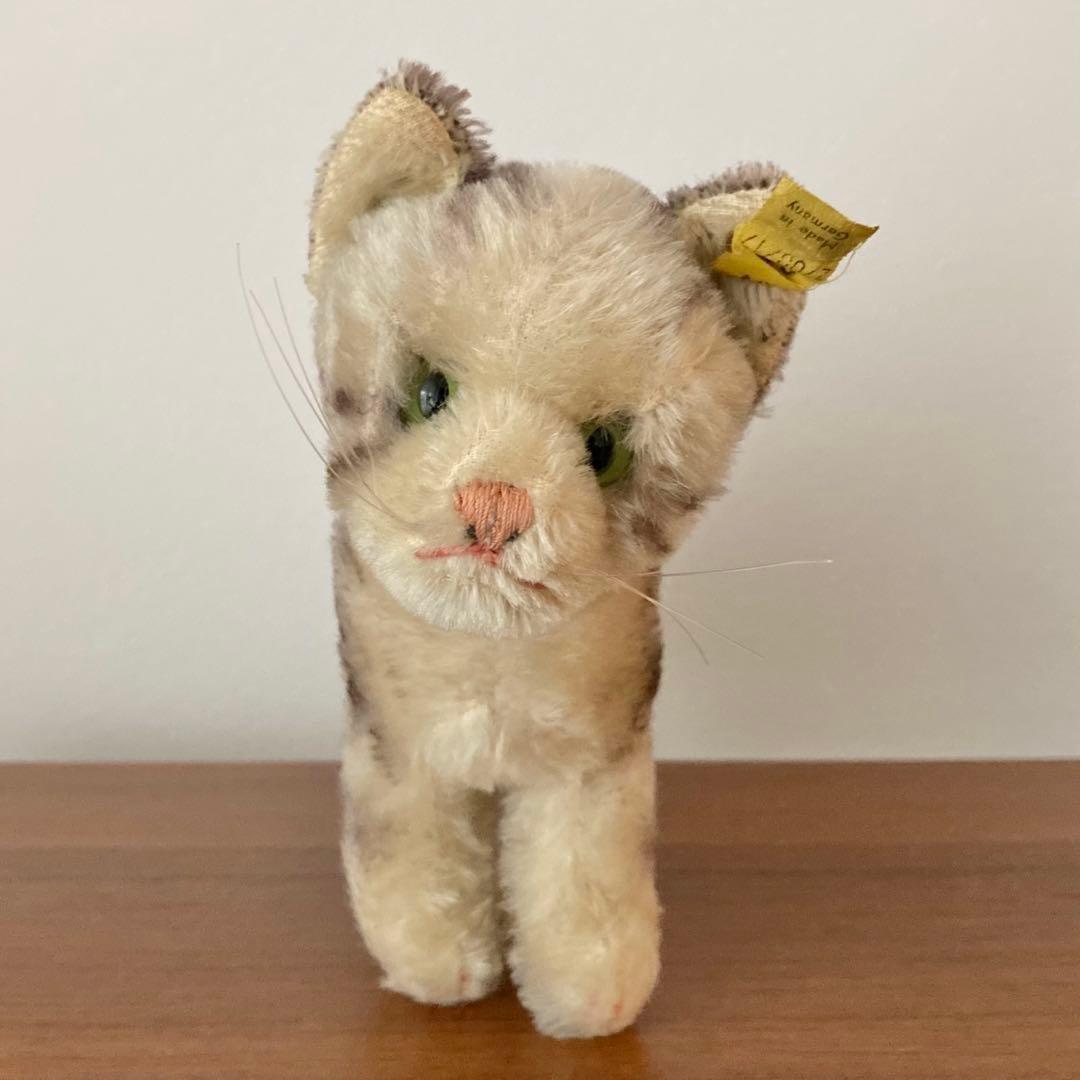 DEMPA　猫のスージー　オールドシュタイフ　猫　ぬいぐるみ　ヴィンテージ