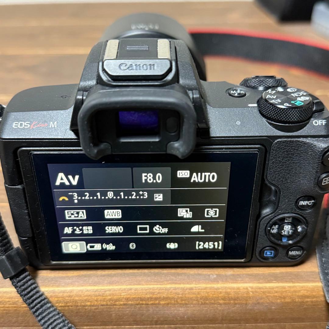 山*田様 Canon EOS Kiss M ミラーレス一眼 本体 美品 レンズ２