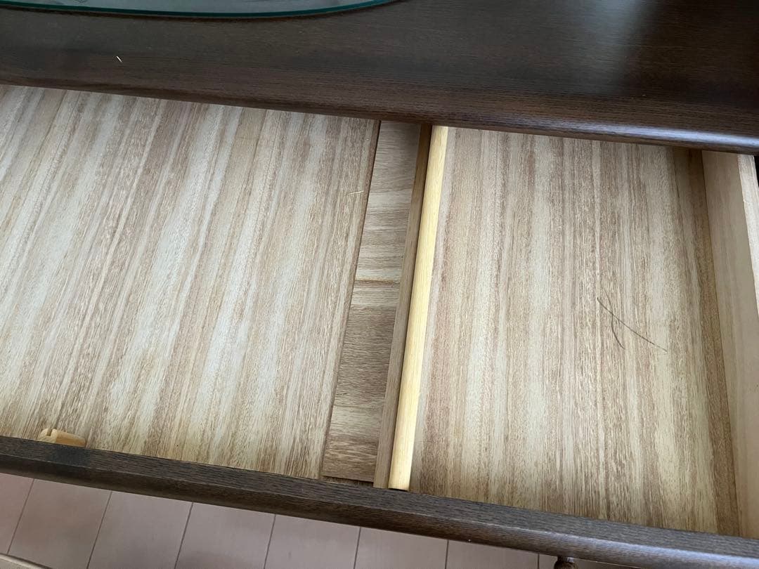 木製ダークブラウンドレッサー・鏡台