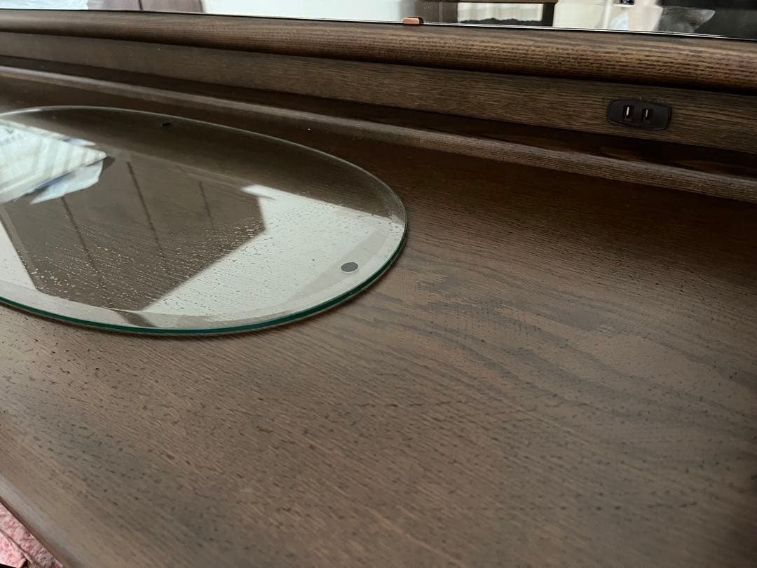 木製ダークブラウンドレッサー・鏡台