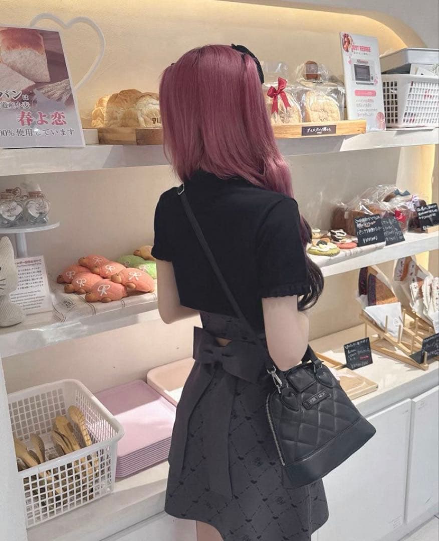 ミシェルマカロン ハニーミュウ モノグラムアンサンブルワンピース グレー XS