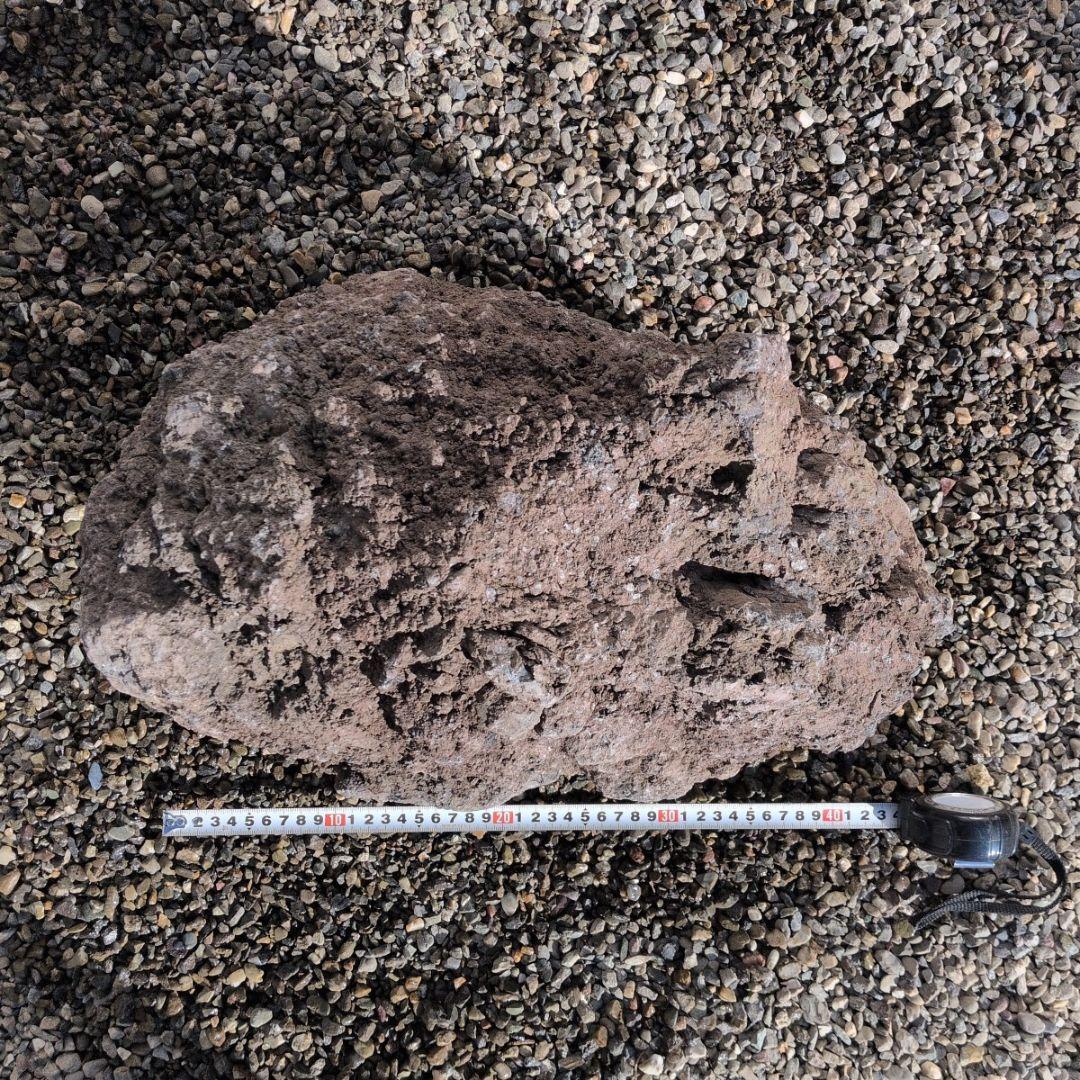 赤　富士　溶岩石　34.4キロ　庭石　石 鑑賞石　庭　坪庭　ガーデニング