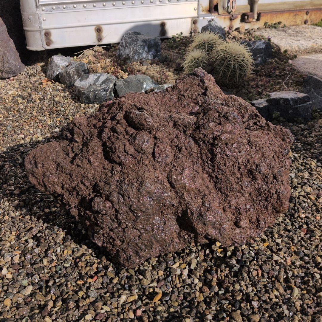 赤　富士　溶岩石　34.4キロ　庭石　石 鑑賞石　庭　坪庭　ガーデニング