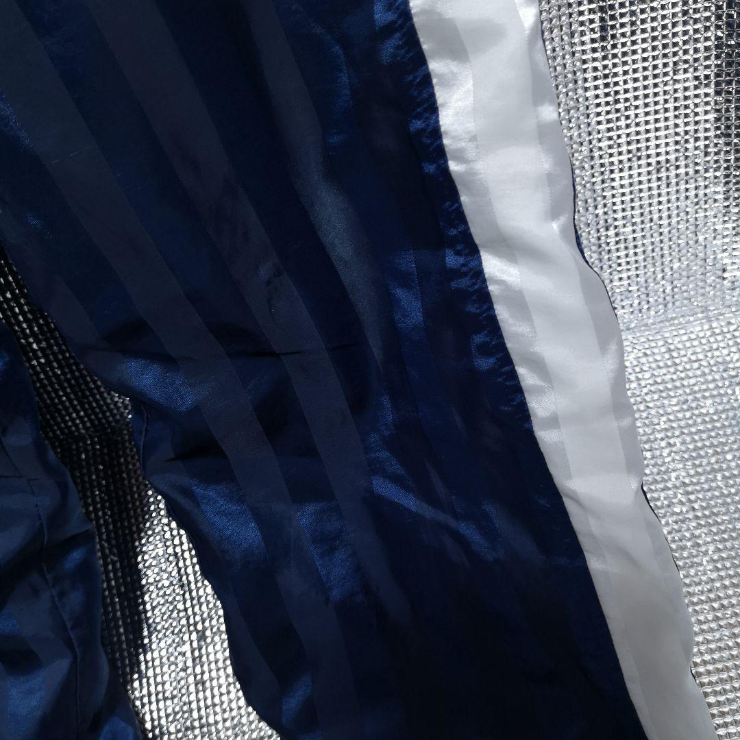 サッカー部　プーマ　ウォーマー　ホワイト✕ネイビー　M