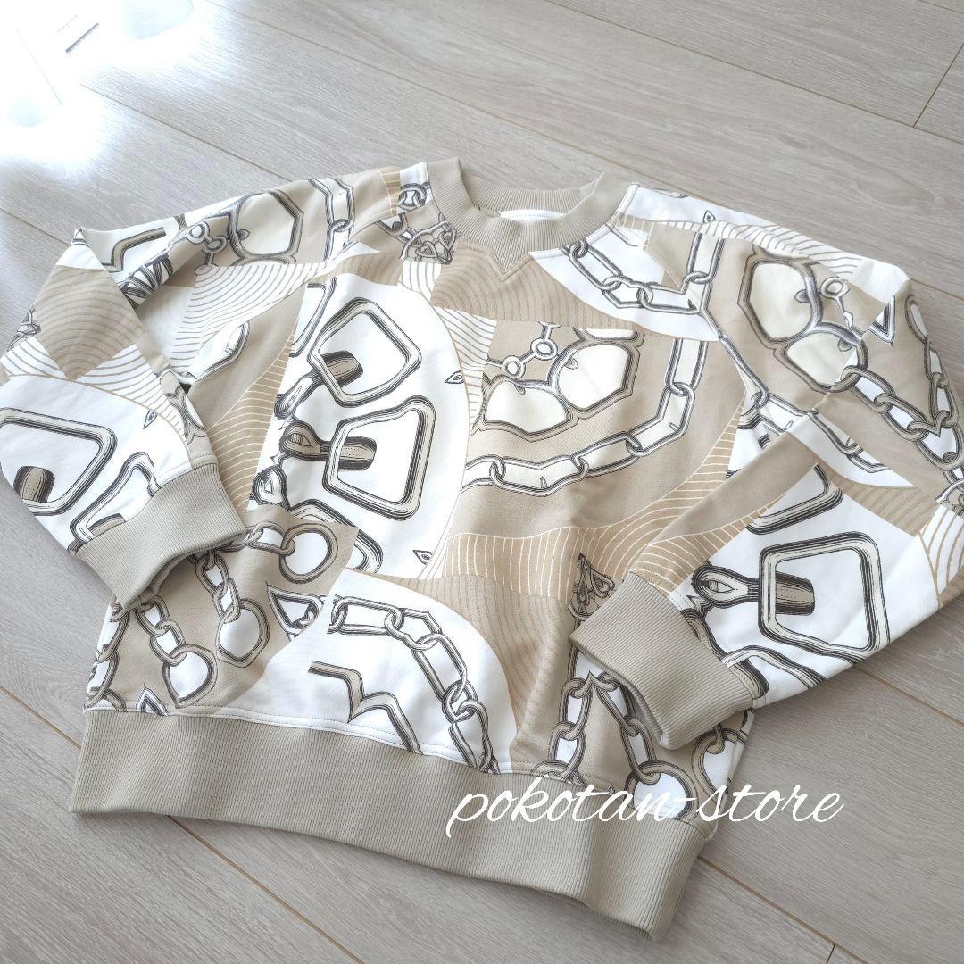 未使用【エルメス】スウェット シャツ カレイドスコープ エフェクト　36