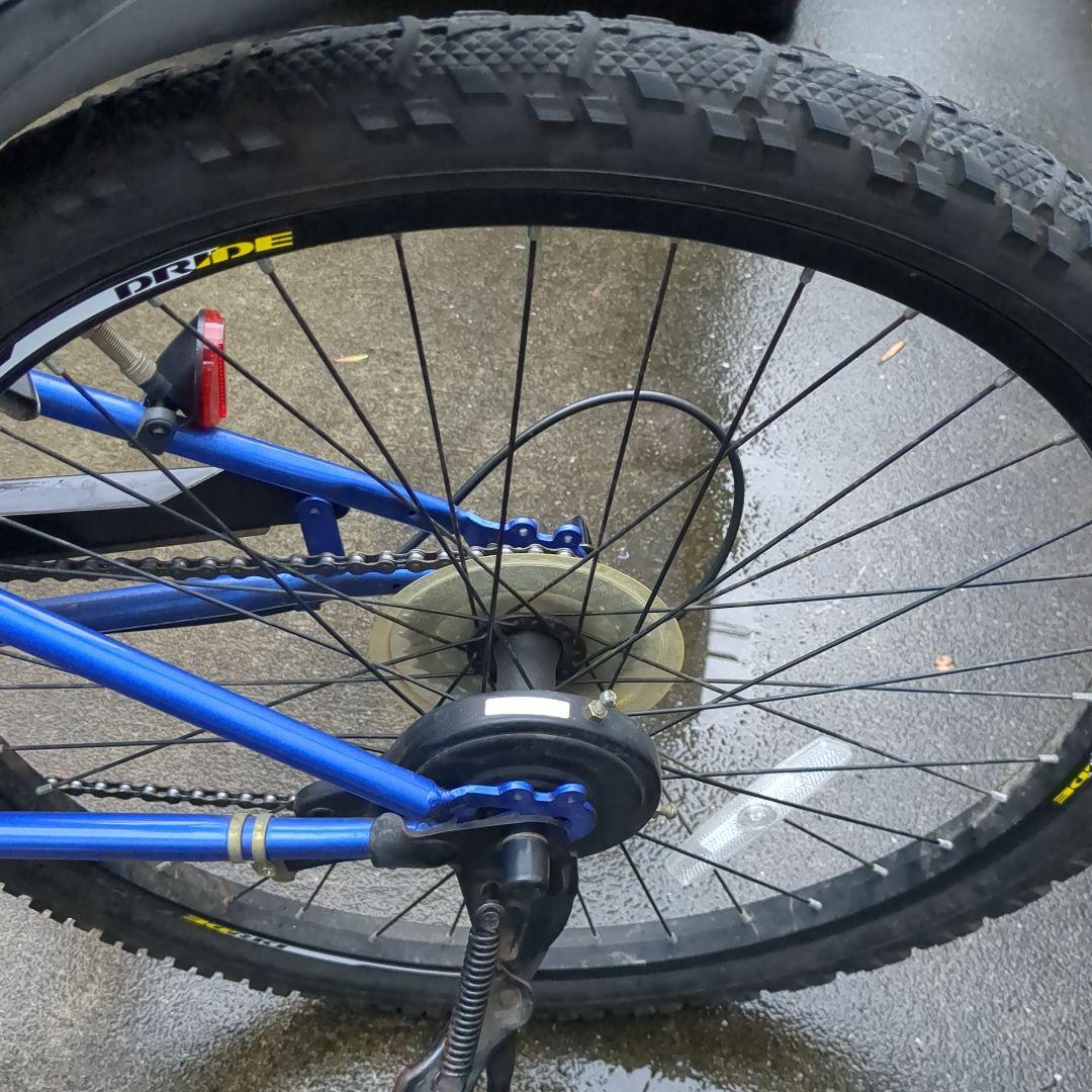 直接取引　静岡県駿東郡　自転車 あさひドライドS3 青 24インチ 6段変速