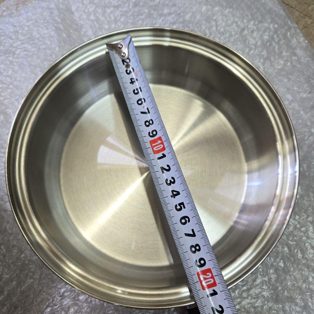 ラスタークラフト　フライパン　18cm　20cm 5重構造ステンレス　2点セット