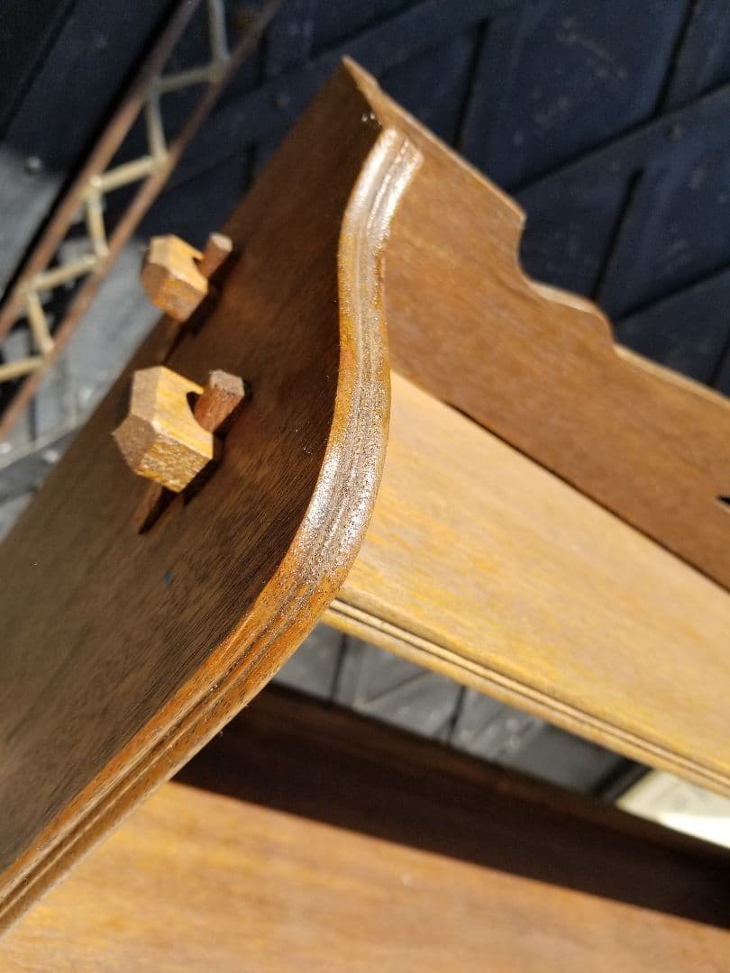 1960's　クサビ　透かし彫り　細工　飾り棚　オープン　ラック　シェルフ