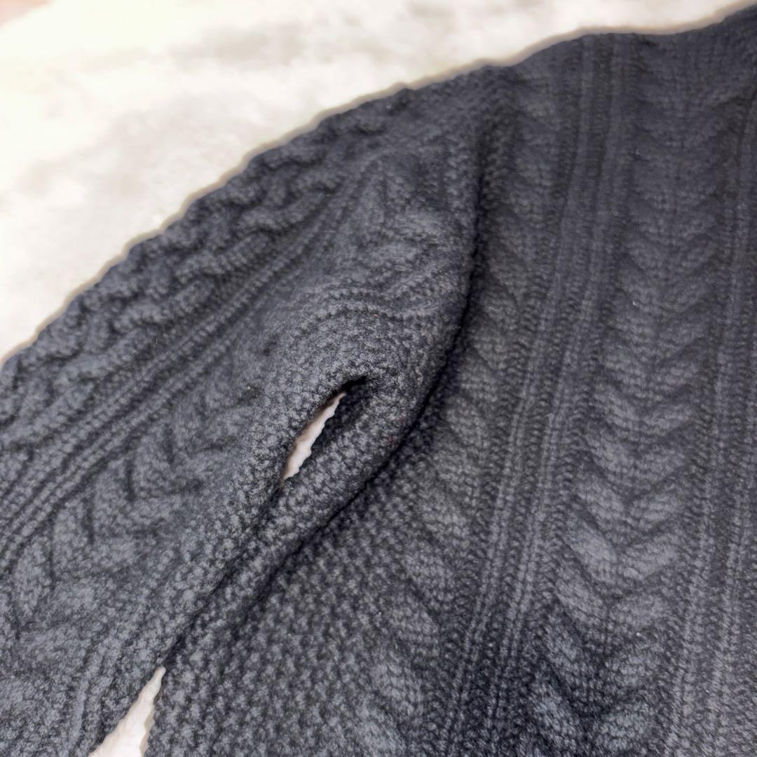 TOMORROWLAND tricot ダークグレー ケーブルニットセーター