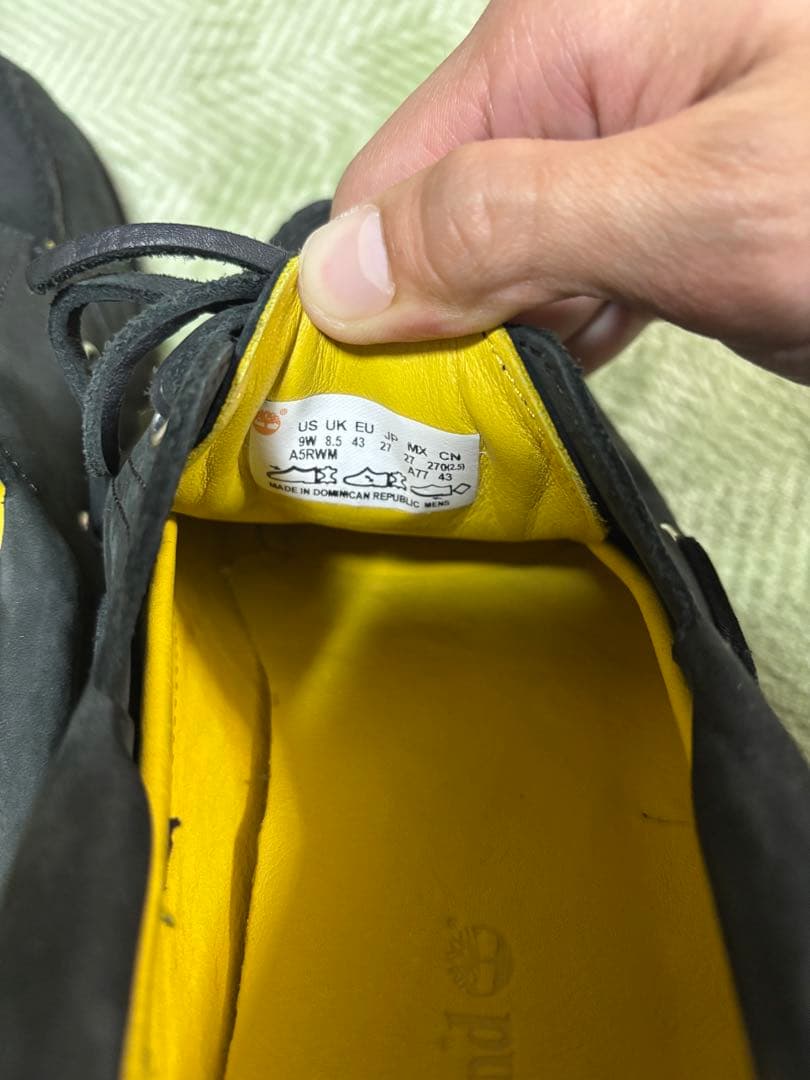 靴 Timberland 3 EYE Classic Black 27.0cm