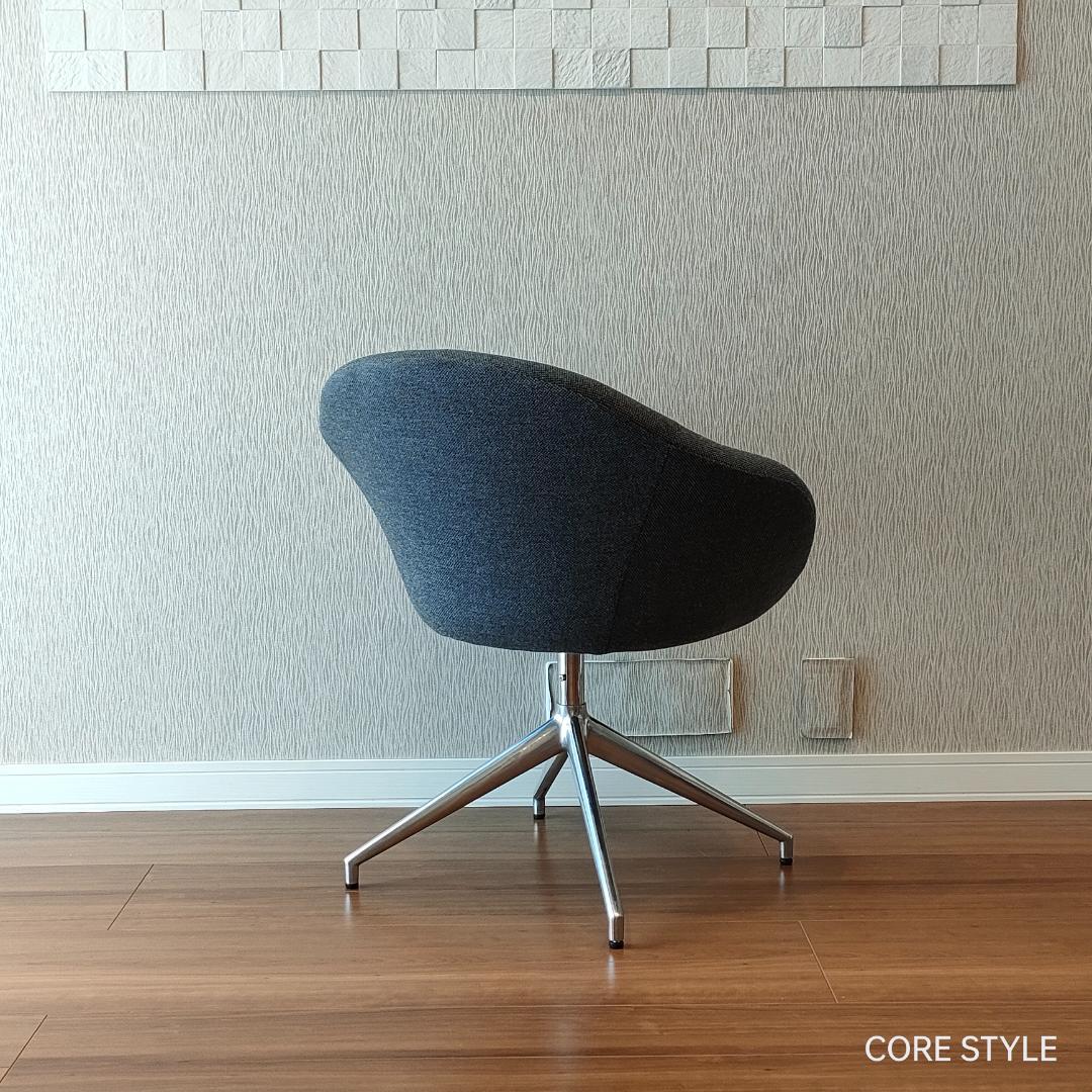 デザイナーズチェア　ラウンジチェア　グレー②