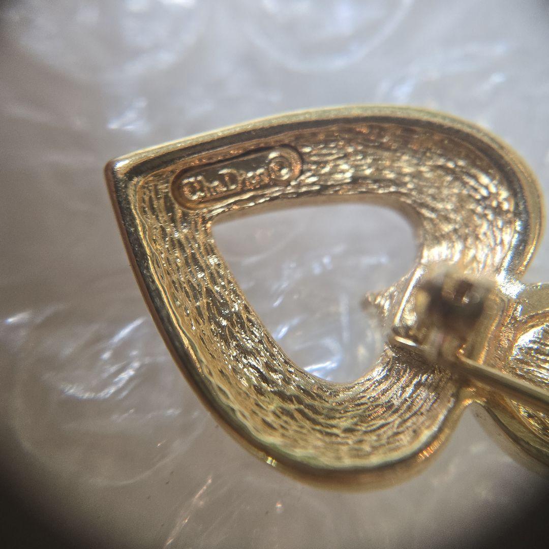 Christian　Dior　ハートブローチ　矢デザイン　クリスチャンディオール