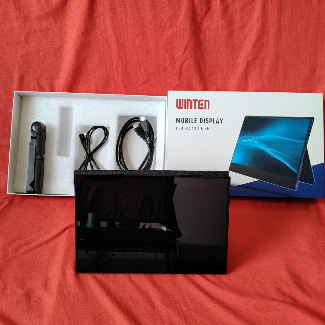 未使用級！WINTEN Full HD モバイルモニター13.3inch