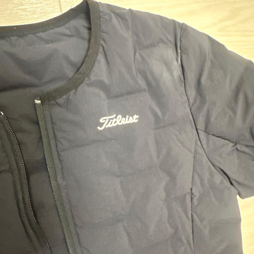 タイトリスト　セットアップ　ダウン　黒　軽量　S M